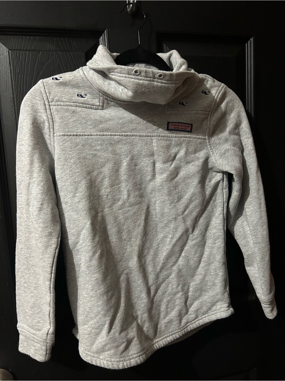 Vineyard Vines Kids Heather Gray Pullover Hoodie Jacket